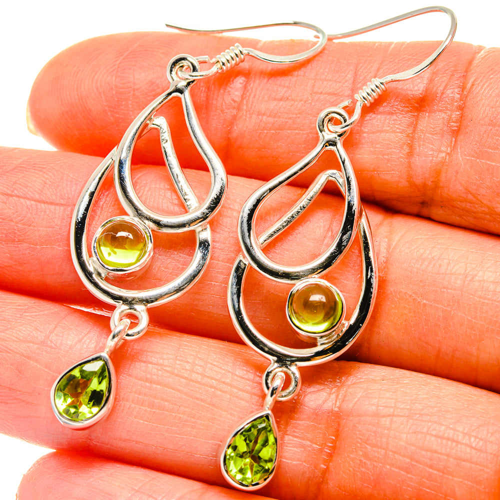 Peridot Earrings handcrafted by Ana Silver Co - EARR425311