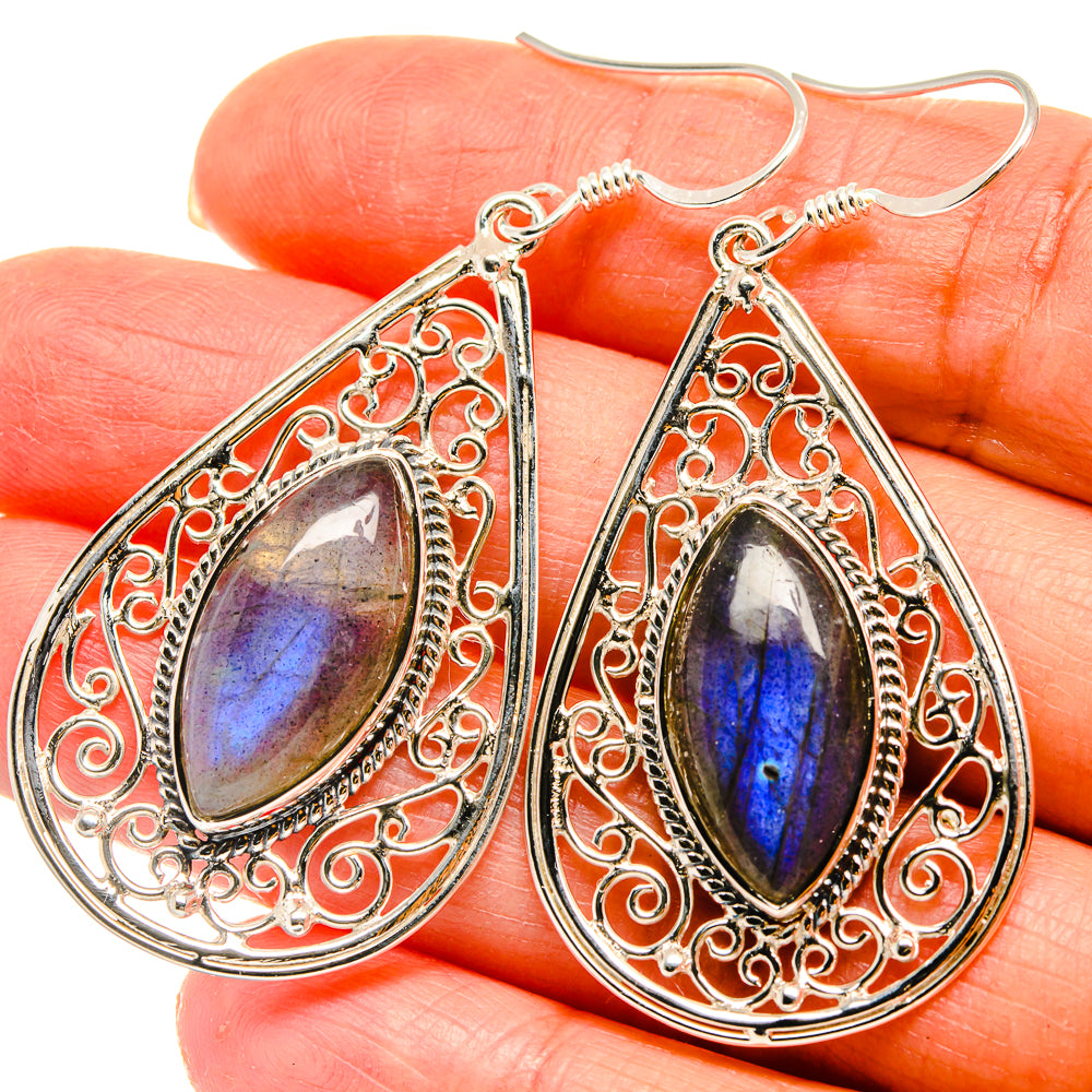 Labradorite Earrings handcrafted by Ana Silver Co - EARR425312