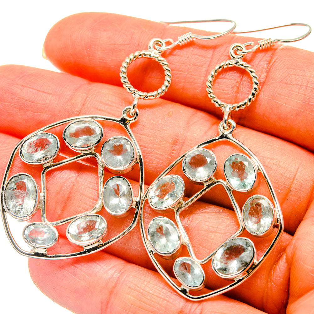Blue Topaz Earrings handcrafted by Ana Silver Co - EARR425315