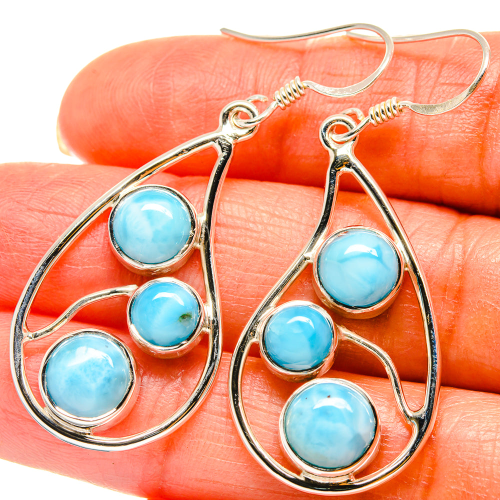 Larimar Earrings handcrafted by Ana Silver Co - EARR425323