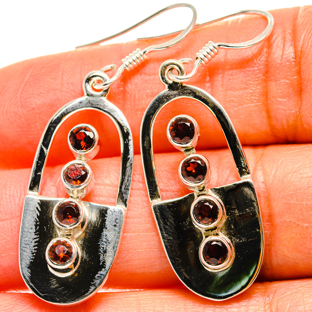 Garnet Earrings handcrafted by Ana Silver Co - EARR425332