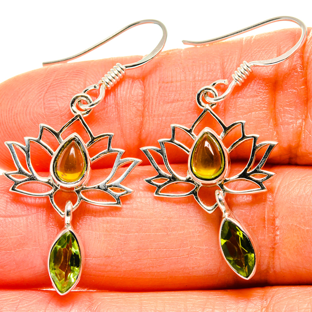 Peridot Earrings handcrafted by Ana Silver Co - EARR425336