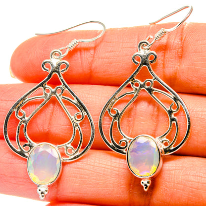 Ethiopian Opal Earrings handcrafted by Ana Silver Co - EARR425337
