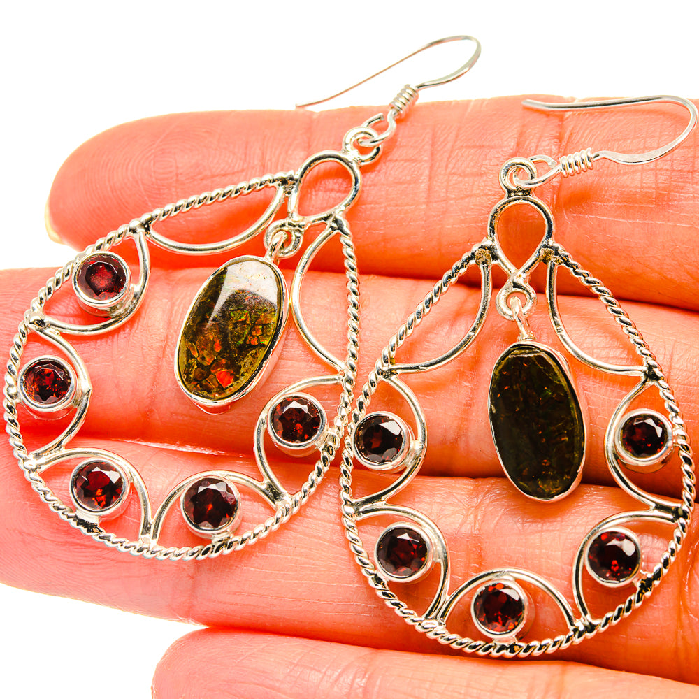 Ammolite Earrings handcrafted by Ana Silver Co - EARR425341