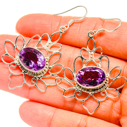 Amethyst Earrings handcrafted by Ana Silver Co - EARR425343