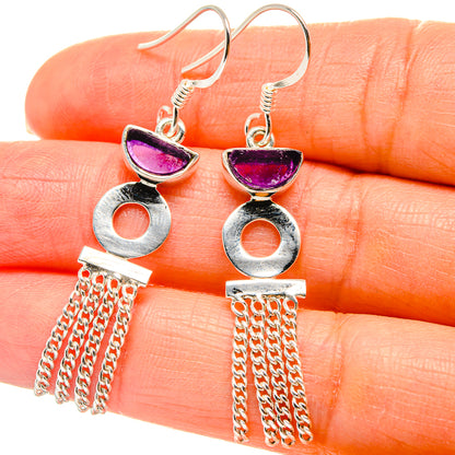 Amethyst Earrings handcrafted by Ana Silver Co - EARR425349