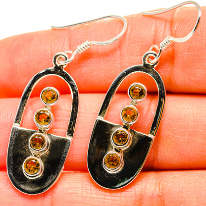 Citrine Earrings handcrafted by Ana Silver Co - EARR425355