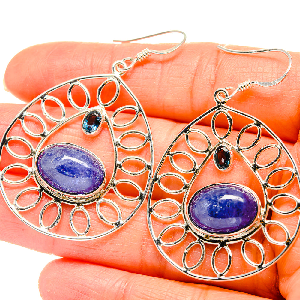Tanzanite Earrings handcrafted by Ana Silver Co - EARR425357