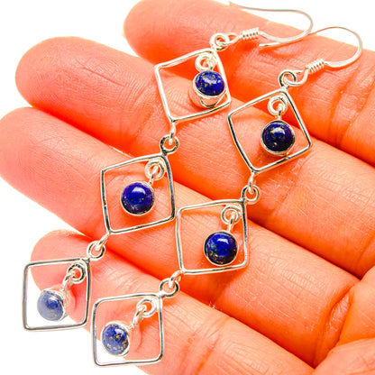 Lapis Lazuli Earrings handcrafted by Ana Silver Co - EARR425376