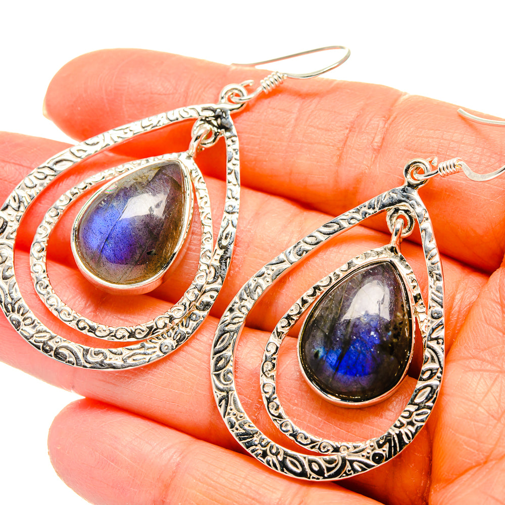 Labradorite Earrings handcrafted by Ana Silver Co - EARR425381
