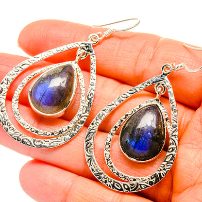 Labradorite Earrings handcrafted by Ana Silver Co - EARR425381