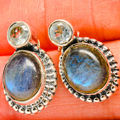 Labradorite Earrings handcrafted by Ana Silver Co - EARR425389