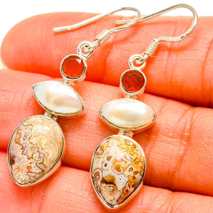 Ocean Jasper Earrings handcrafted by Ana Silver Co - EARR425392