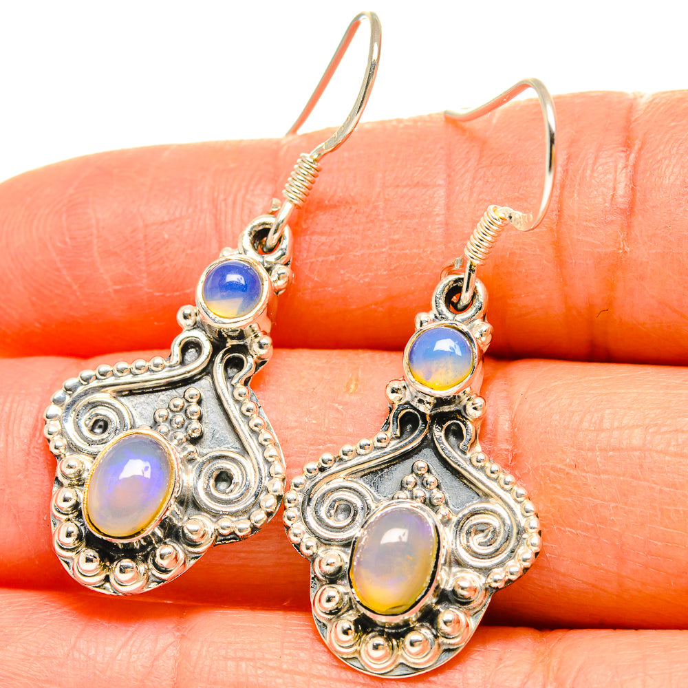 Ethiopian Opal Earrings handcrafted by Ana Silver Co - EARR425398
