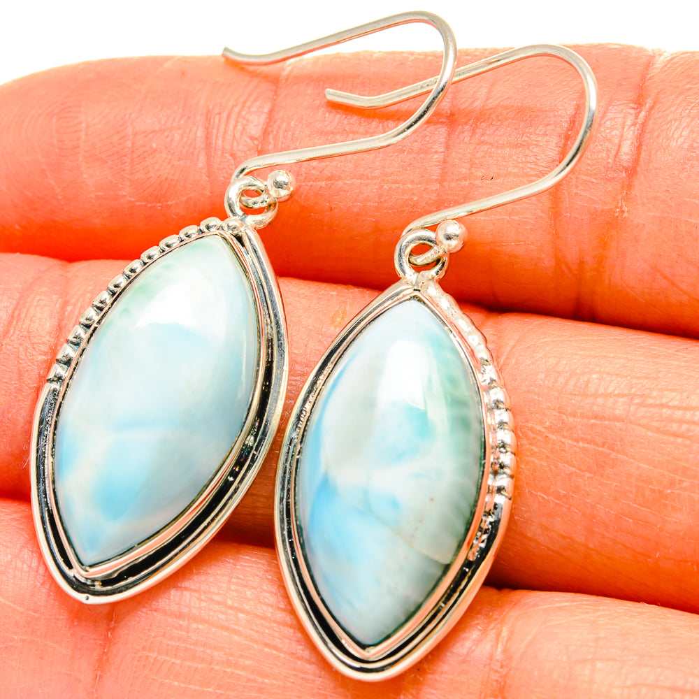 Larimar Earrings handcrafted by Ana Silver Co - EARR425401