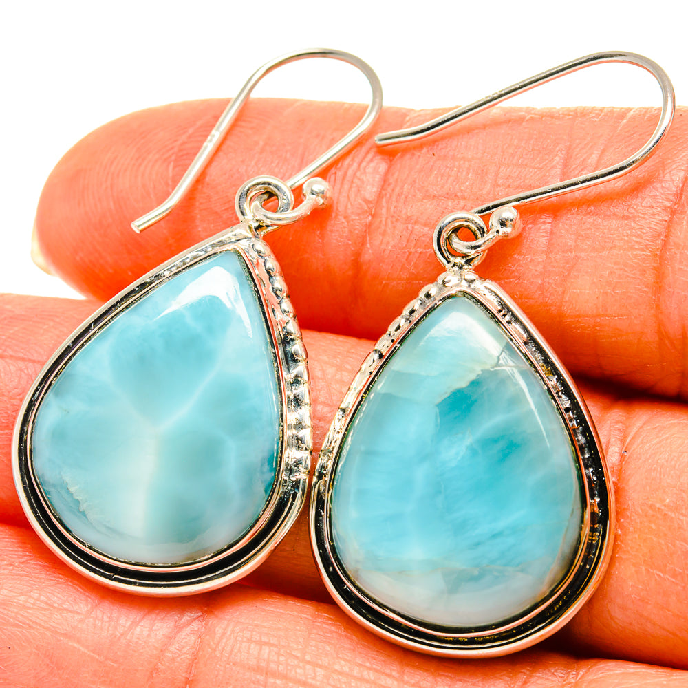 Larimar Earrings handcrafted by Ana Silver Co - EARR425406