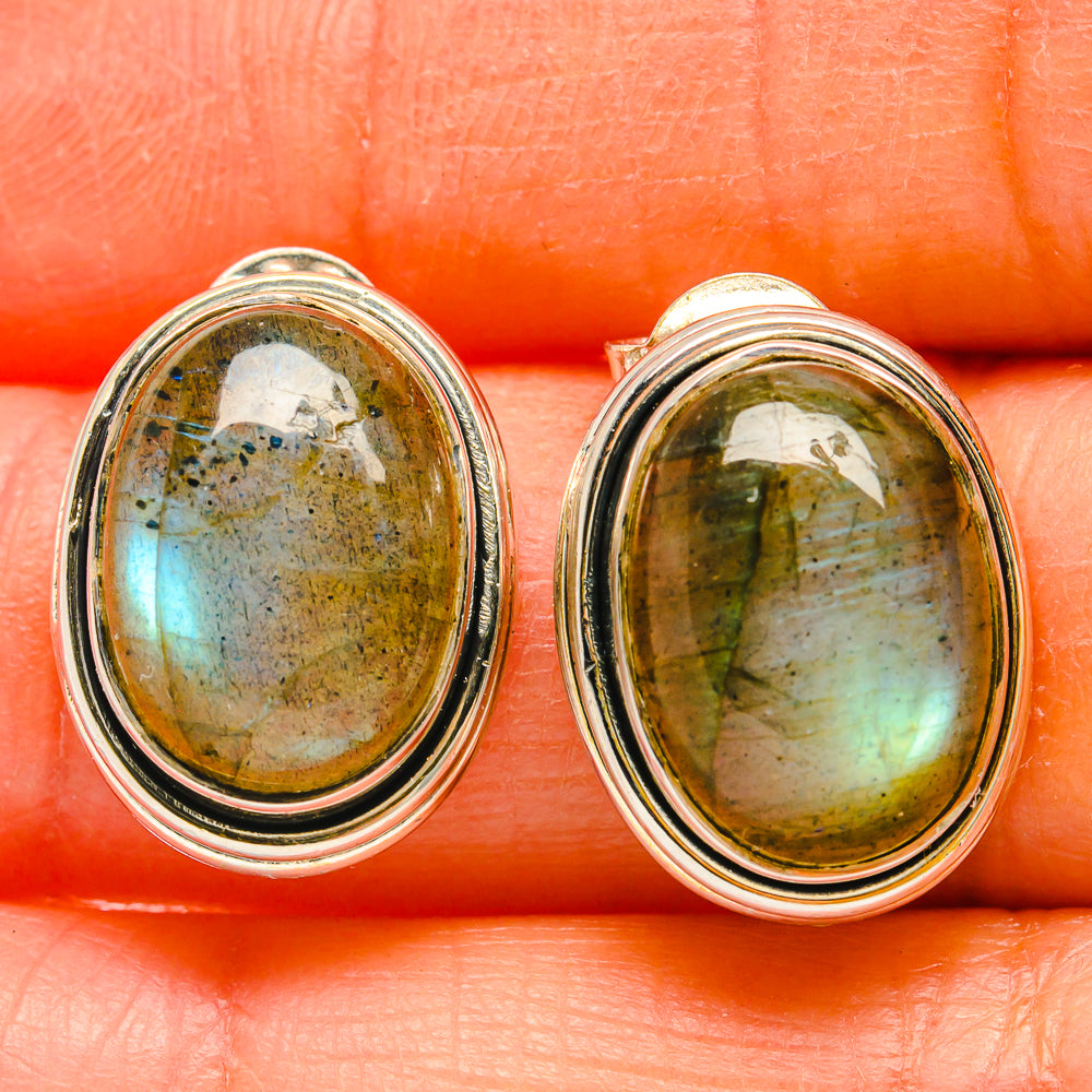 Labradorite Earrings handcrafted by Ana Silver Co - EARR425412
