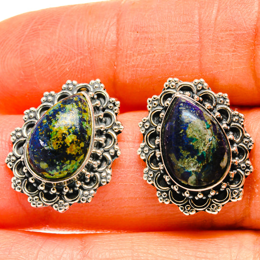 Azurite Earrings handcrafted by Ana Silver Co - EARR425414