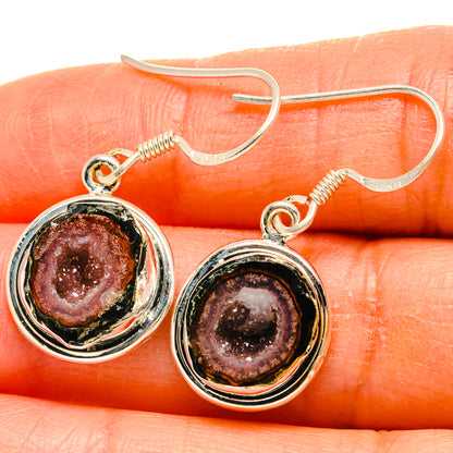 Coconut Geode Druzy Earrings handcrafted by Ana Silver Co - EARR425417