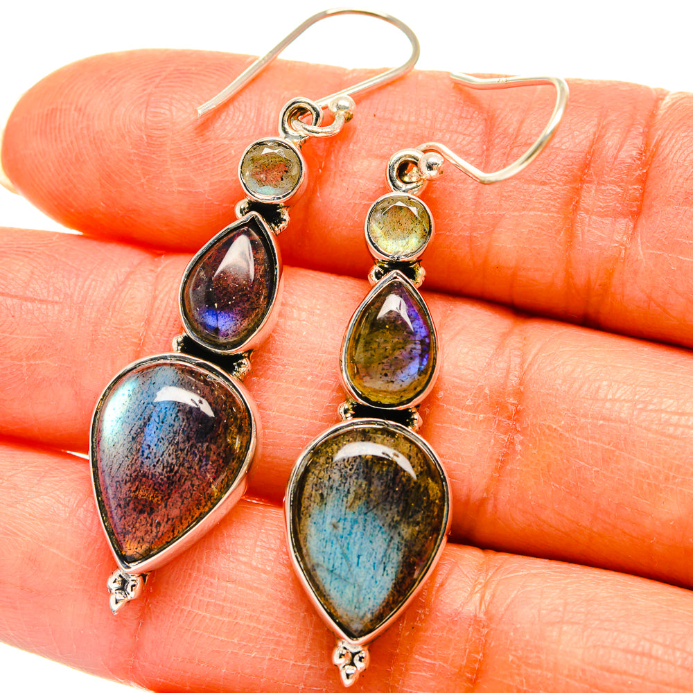 Labradorite Earrings handcrafted by Ana Silver Co - EARR425426
