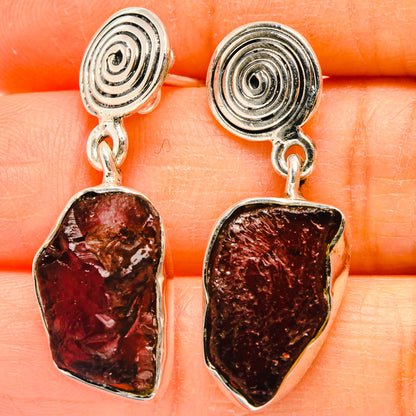 Garnet Earrings handcrafted by Ana Silver Co - EARR425438