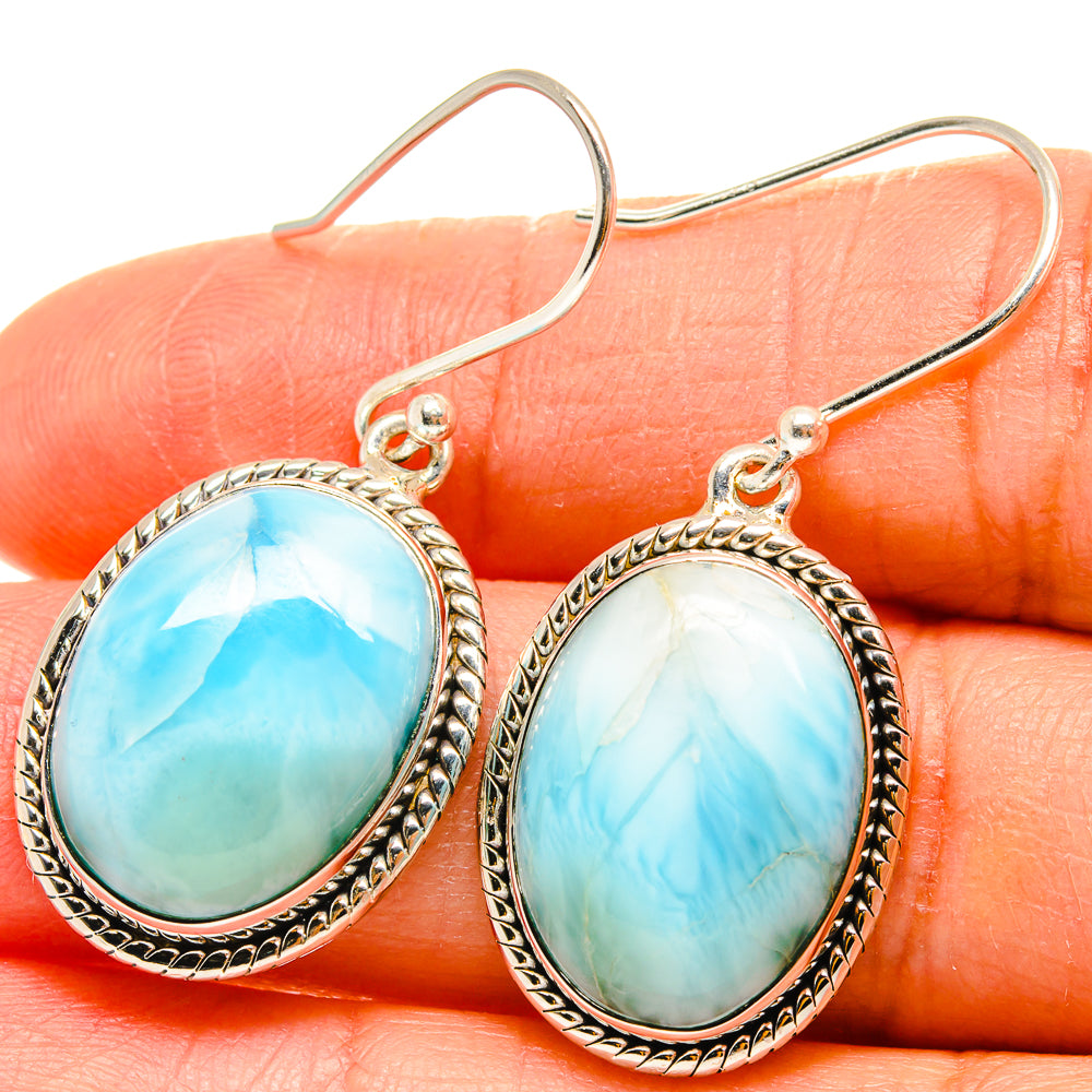 Larimar Earrings handcrafted by Ana Silver Co - EARR425439