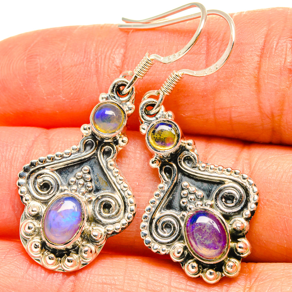 Ethiopian Opal Earrings handcrafted by Ana Silver Co - EARR425441