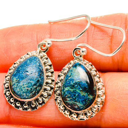 Shattuckite Earrings handcrafted by Ana Silver Co - EARR425446