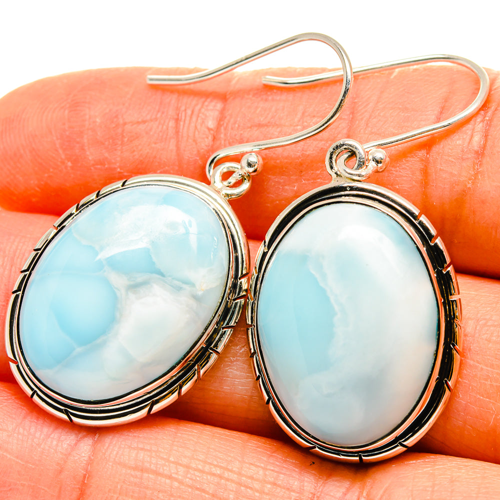 Larimar Earrings handcrafted by Ana Silver Co - EARR425449