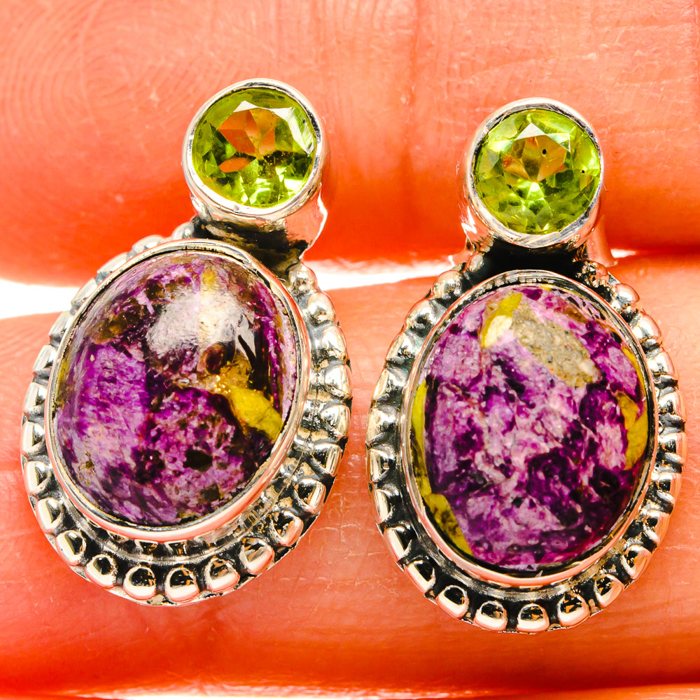 Atlantisite, Peridot Earrings handcrafted by Ana Silver Co - EARR425451