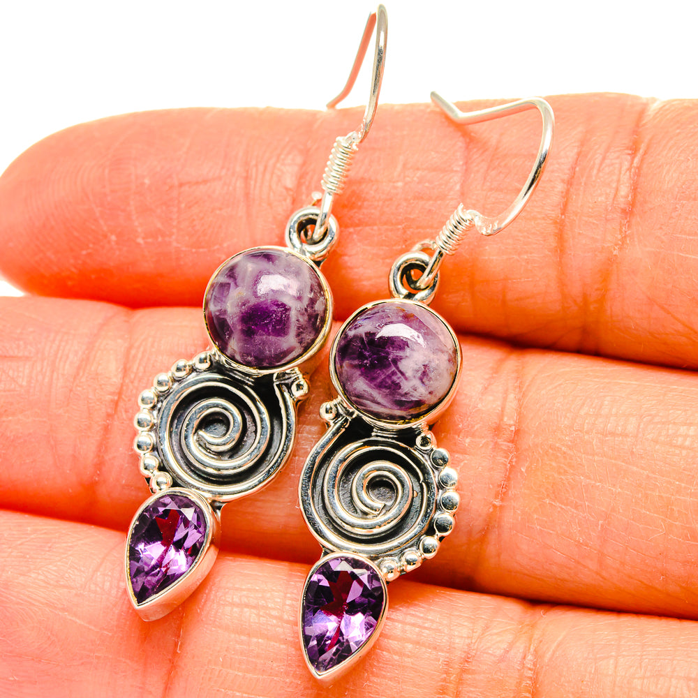 Amethyst Earrings handcrafted by Ana Silver Co - EARR425456