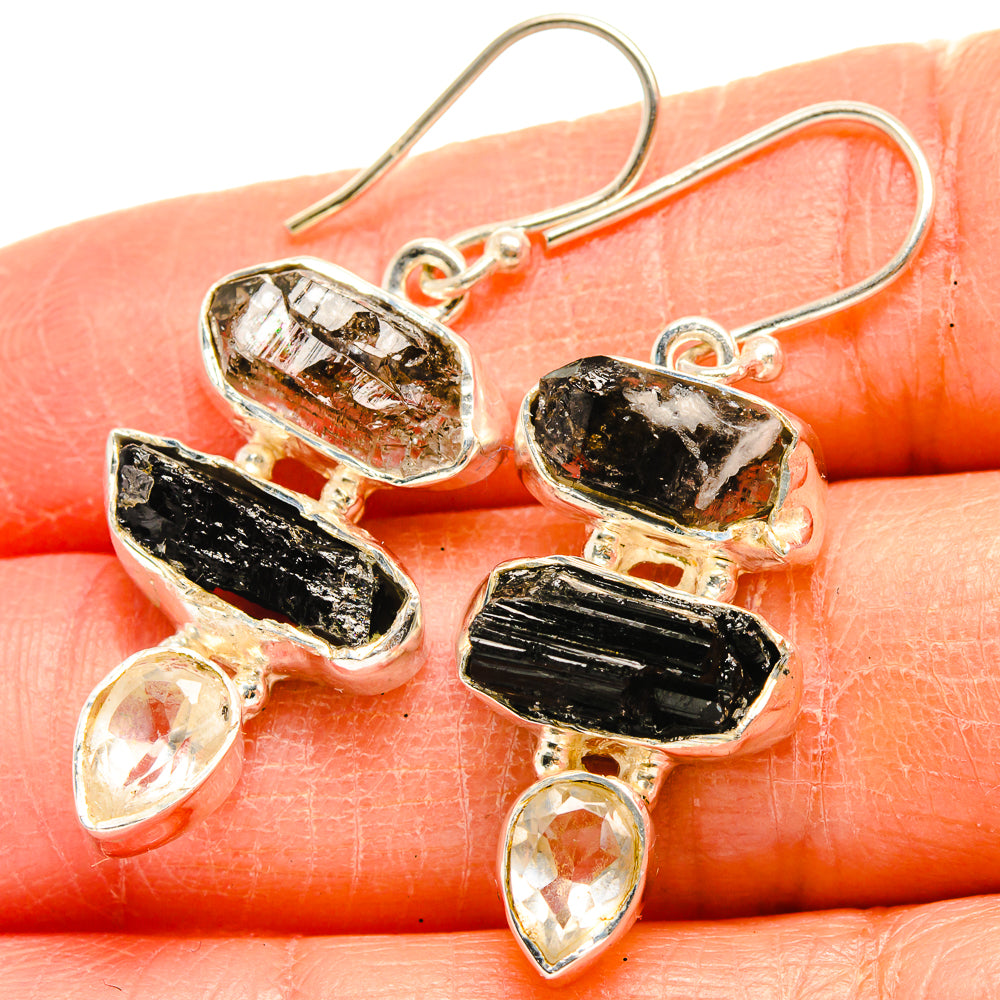 Herkimer Diamond Earrings handcrafted by Ana Silver Co - EARR425493
