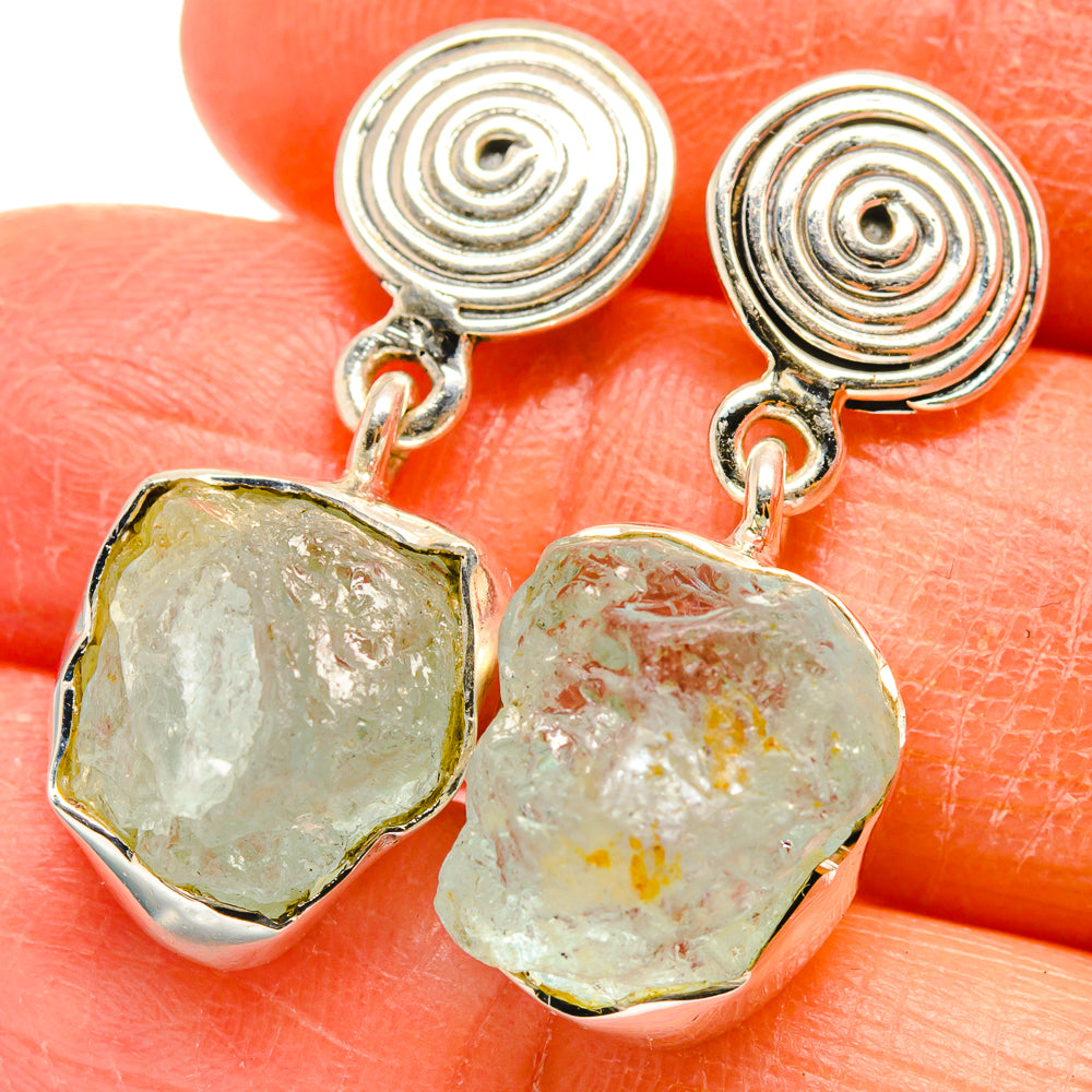 Aquamarine Earrings handcrafted by Ana Silver Co - EARR425503