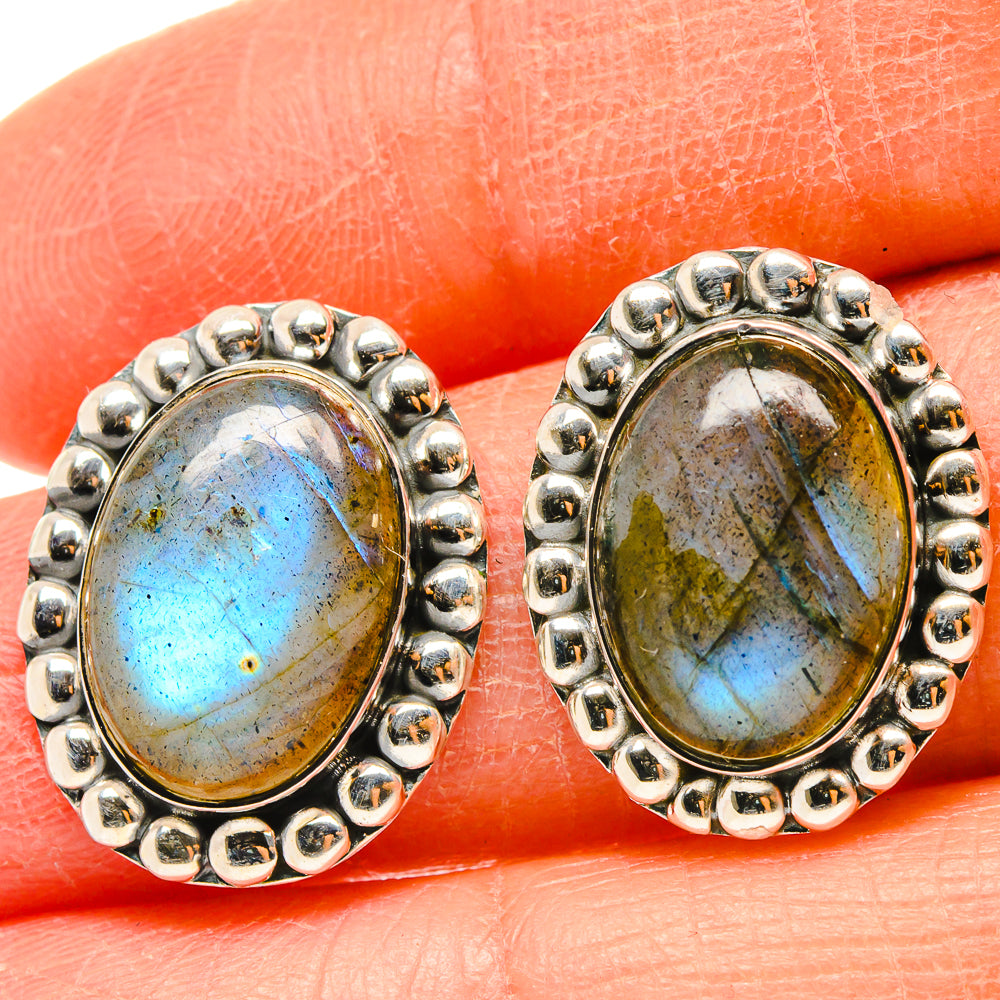 Labradorite Earrings handcrafted by Ana Silver Co - EARR425508