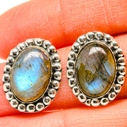 Labradorite Earrings handcrafted by Ana Silver Co - EARR425508