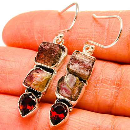 Pink Tourmaline Earrings handcrafted by Ana Silver Co - EARR425519