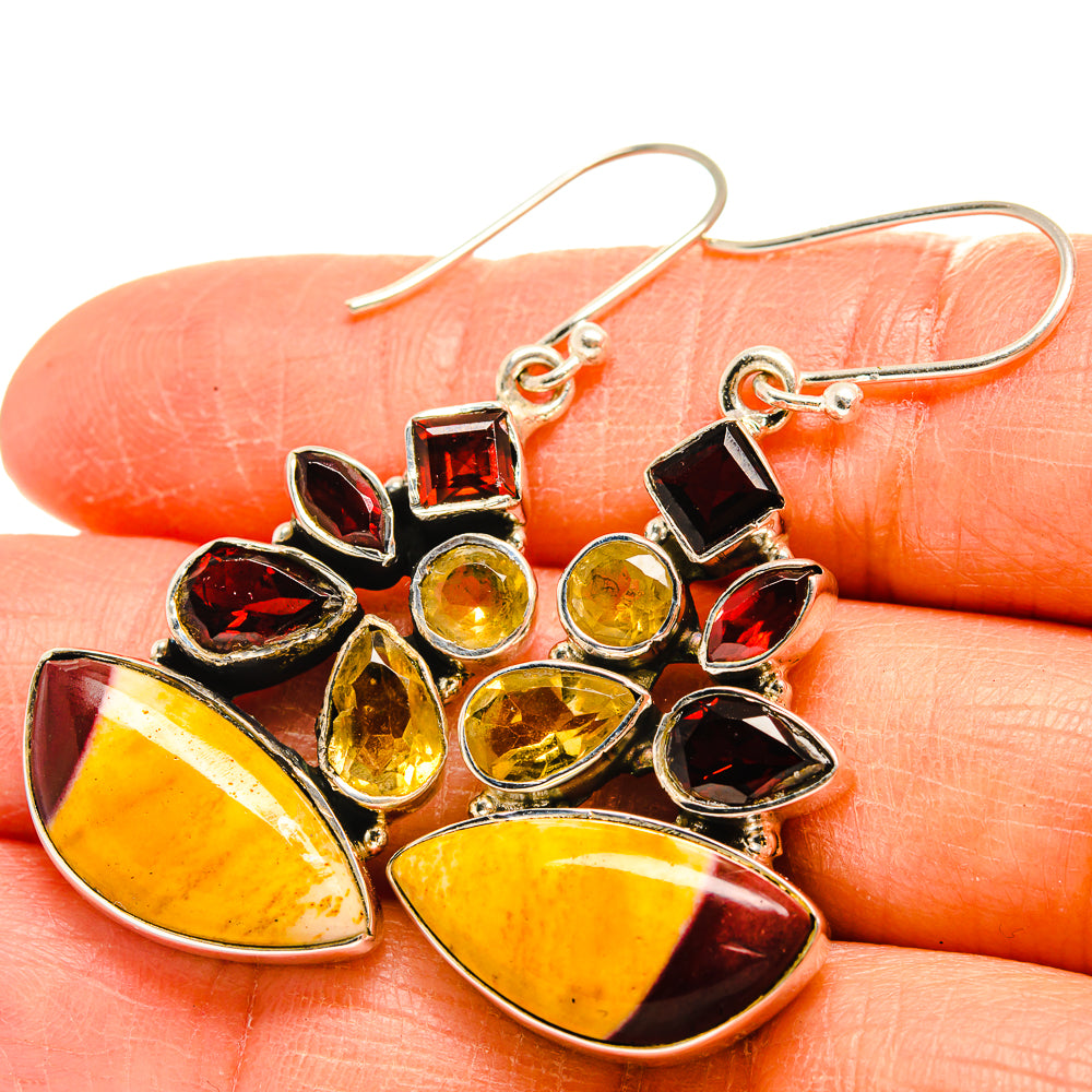 Mookaite Earrings handcrafted by Ana Silver Co - EARR425537