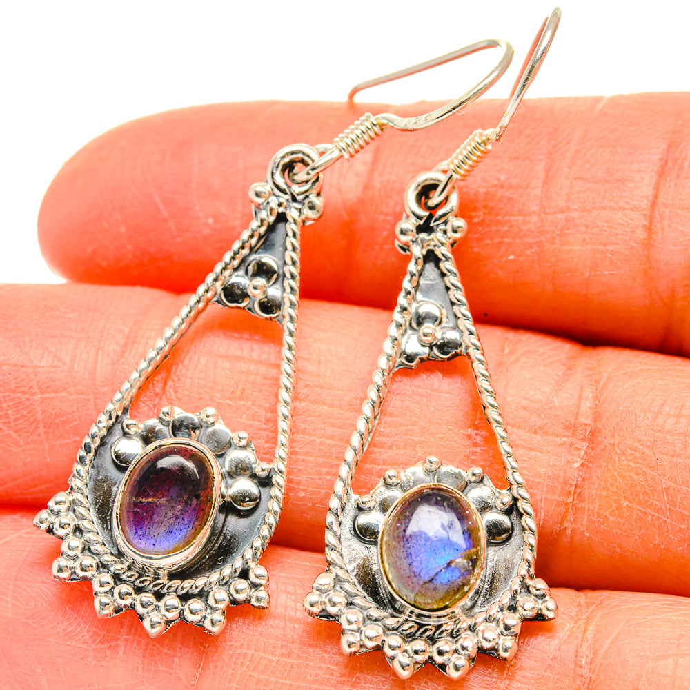 Labradorite Earrings handcrafted by Ana Silver Co - EARR425540