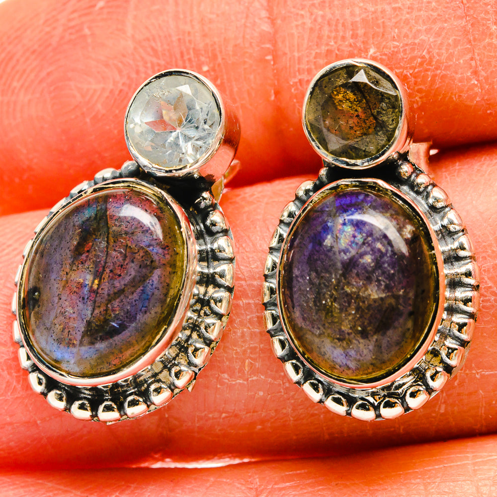 Labradorite Earrings handcrafted by Ana Silver Co - EARR425544