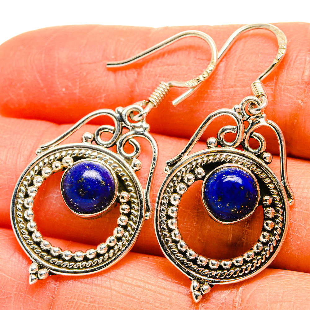 Lapis Lazuli Earrings handcrafted by Ana Silver Co - EARR425550