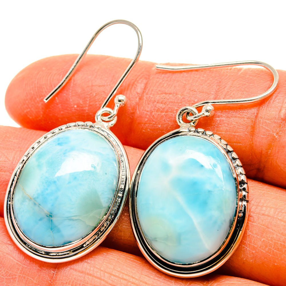 Larimar Earrings handcrafted by Ana Silver Co - EARR425553