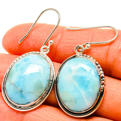 Larimar Earrings handcrafted by Ana Silver Co - EARR425553