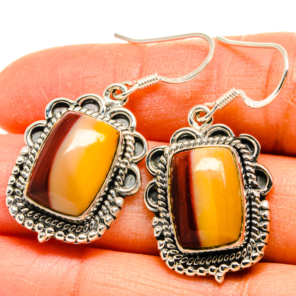Mookaite Earrings handcrafted by Ana Silver Co - EARR425556