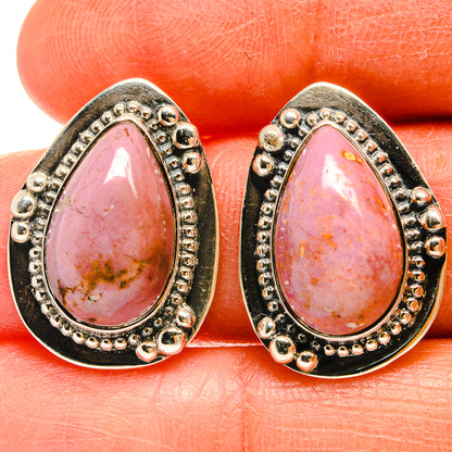 Rhodochrosite Earrings handcrafted by Ana Silver Co - EARR425561