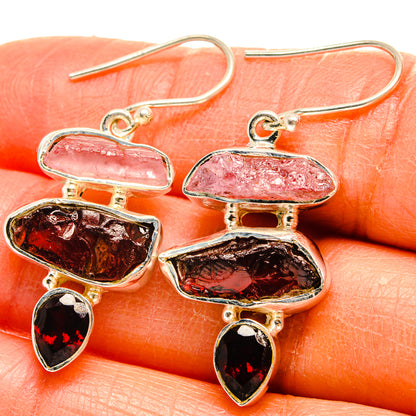 Garnet Earrings handcrafted by Ana Silver Co - EARR425563