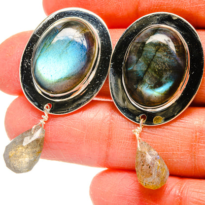 Labradorite Earrings handcrafted by Ana Silver Co - EARR425573
