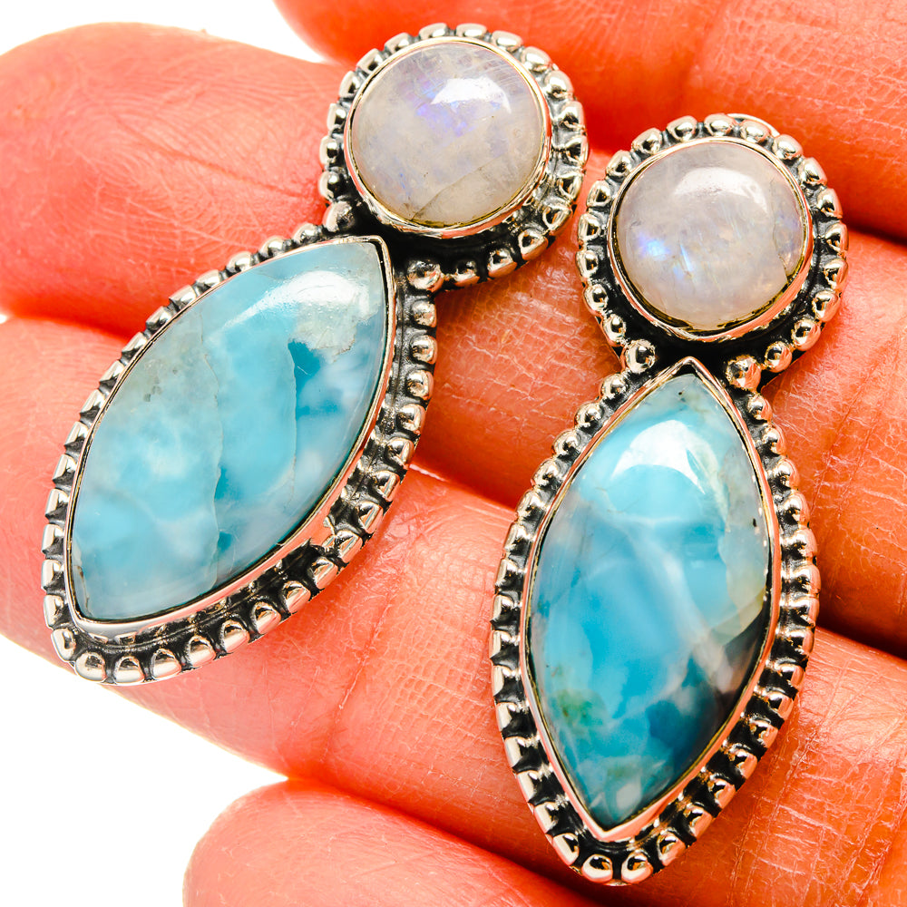 Larimar Earrings handcrafted by Ana Silver Co - EARR425576