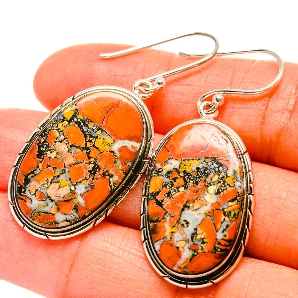 Brecciated Mookaite Earrings handcrafted by Ana Silver Co - EARR425590