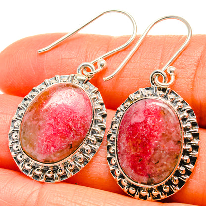 Thulite Earrings handcrafted by Ana Silver Co - EARR425592