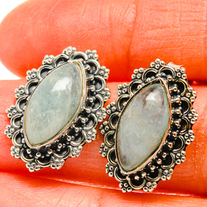 Aquamarine Earrings handcrafted by Ana Silver Co - EARR425595